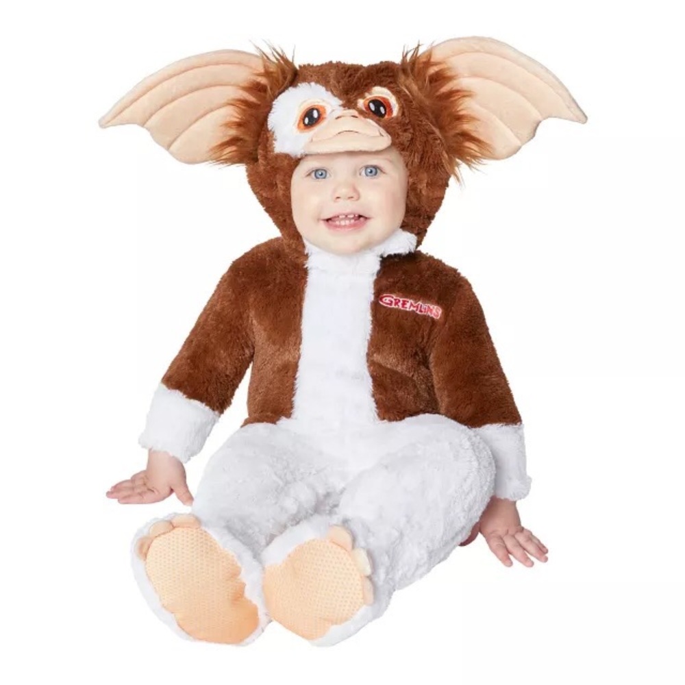 Spirit Gizmo Plush Brown and White Gremlin Costume